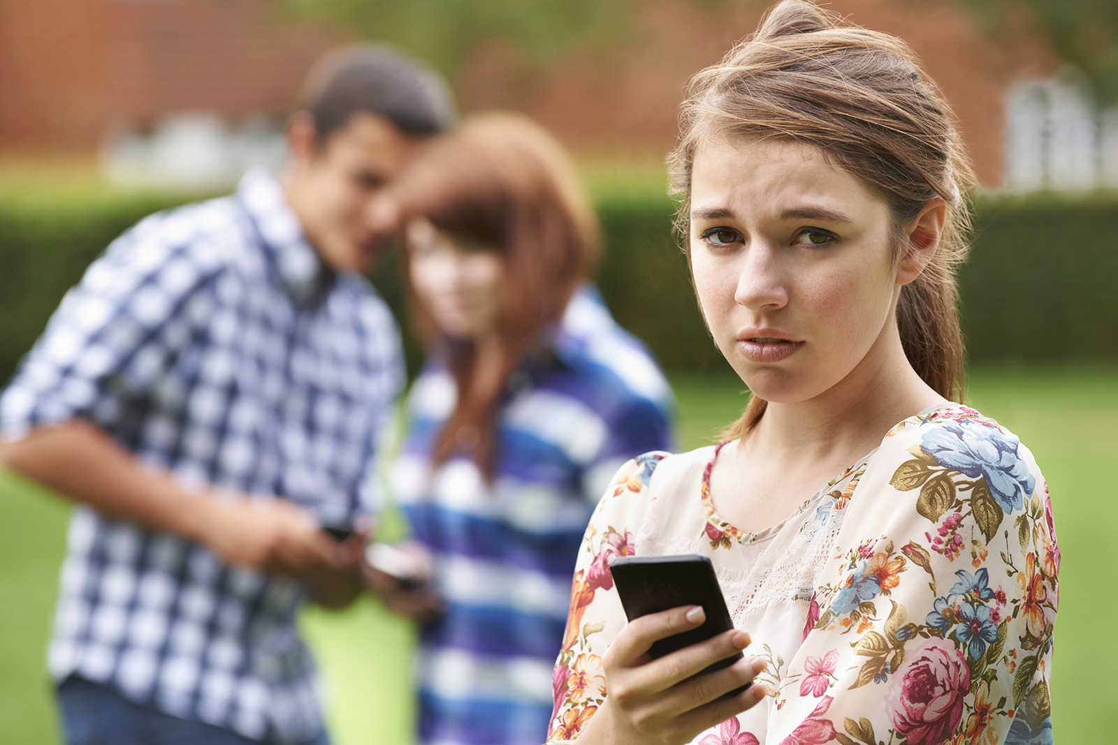 Teenage Girl Victim Of Bullying By Text Messaging