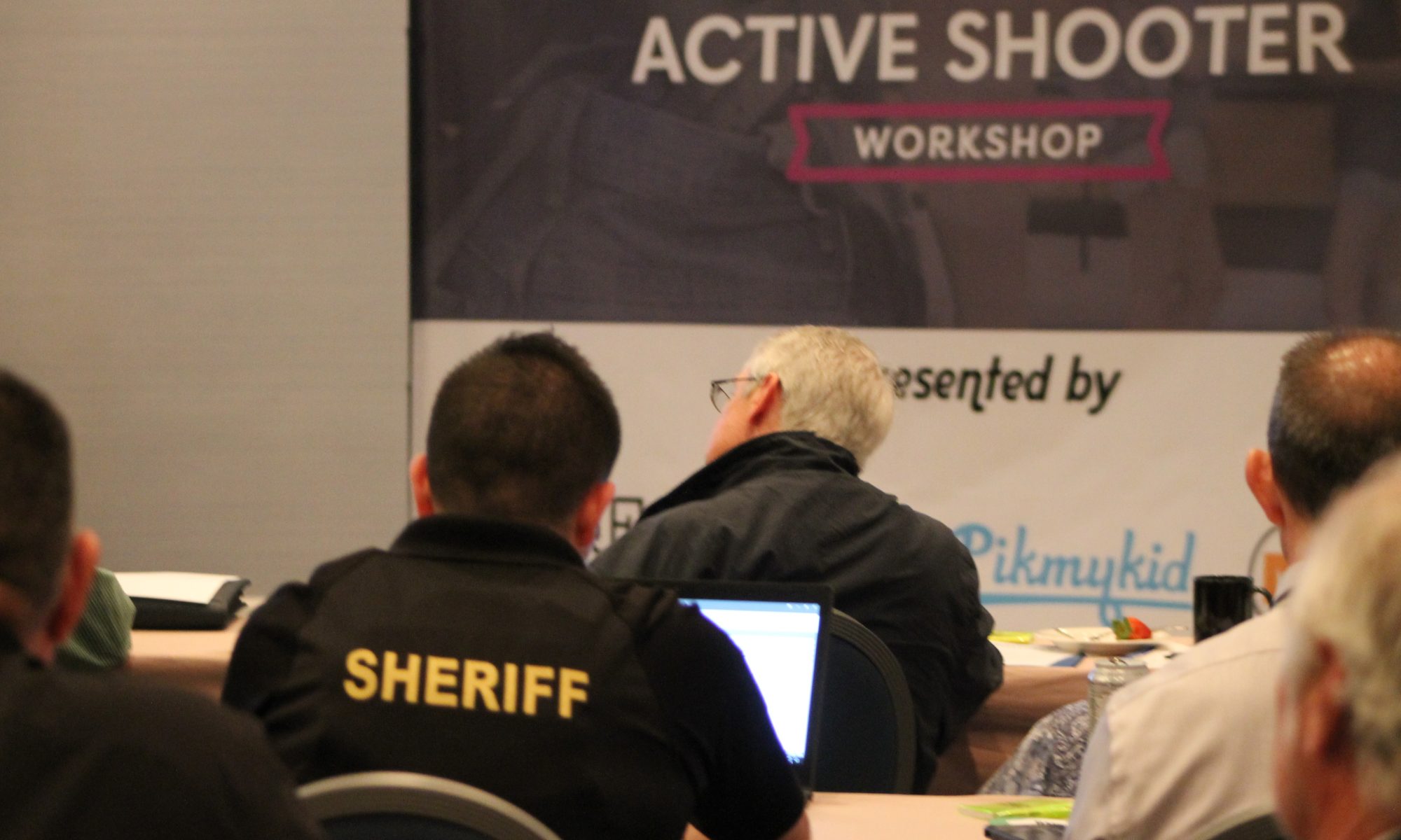 Attendees in their seats for our active shooter workshop