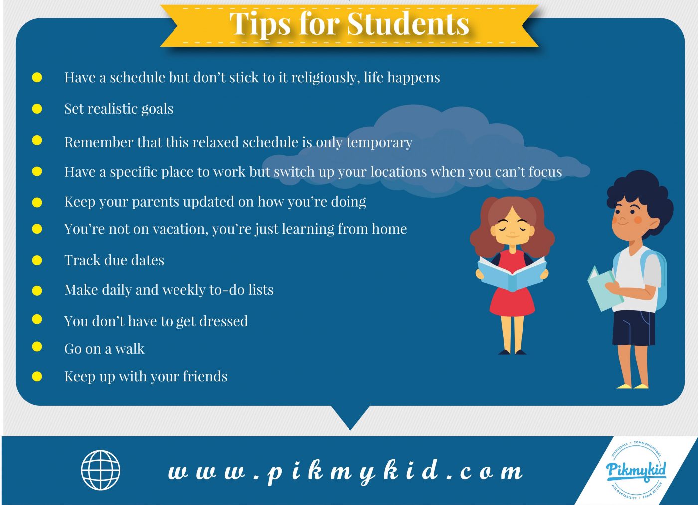 e-learning transition tips for students graphic
