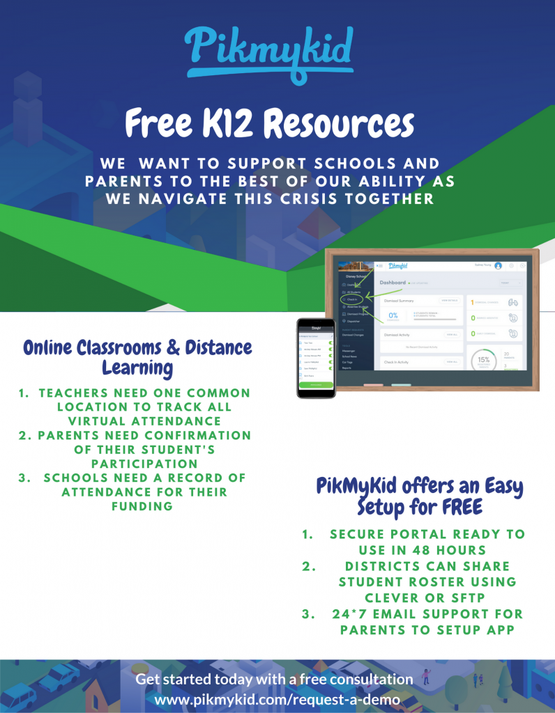 free k12 resources for social distancing from pikmykid