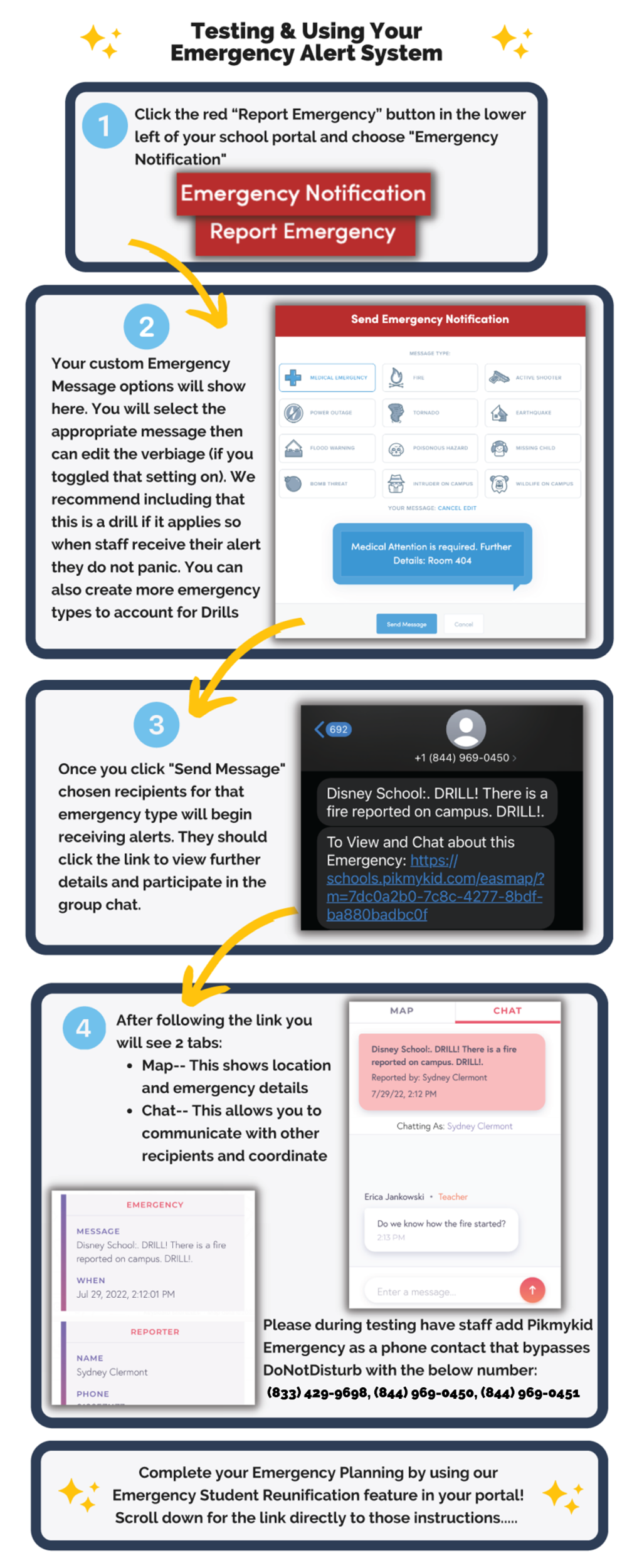 Emergency Alert System Instructions
