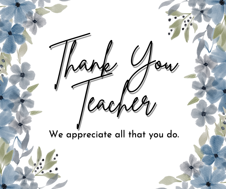 'Thank You' Teacher Sign