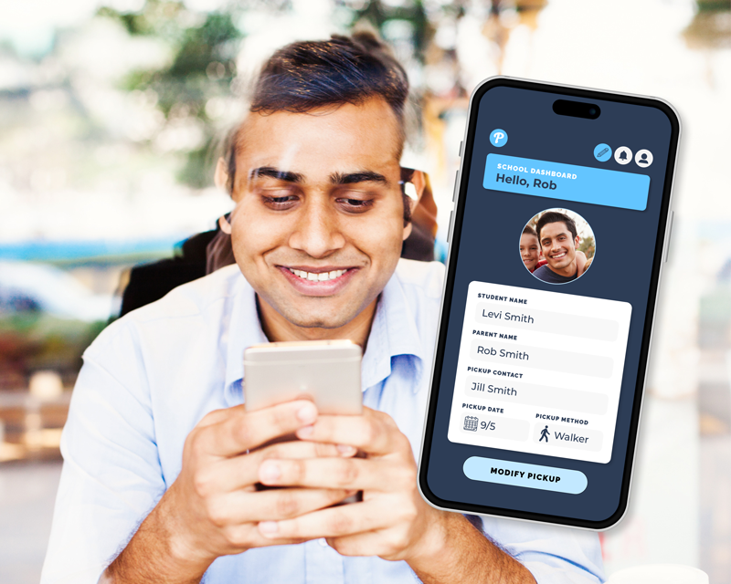 parent using Pikmykid parent app