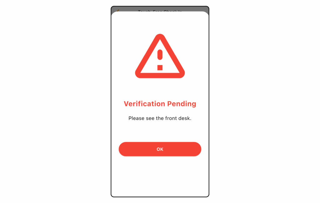 Visitu verification pending screen