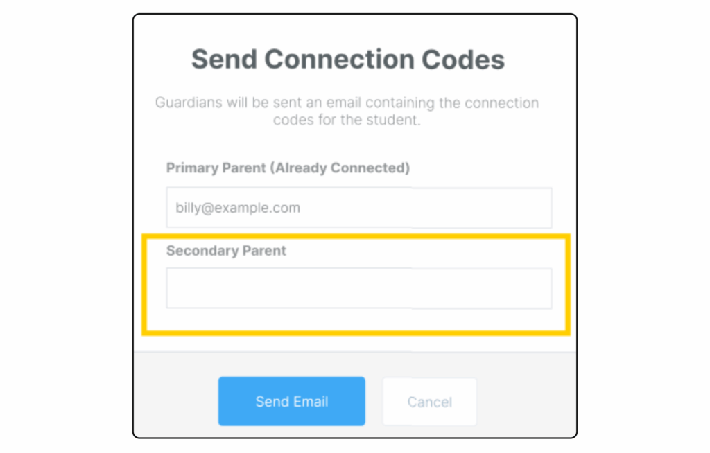 parent connection codes update