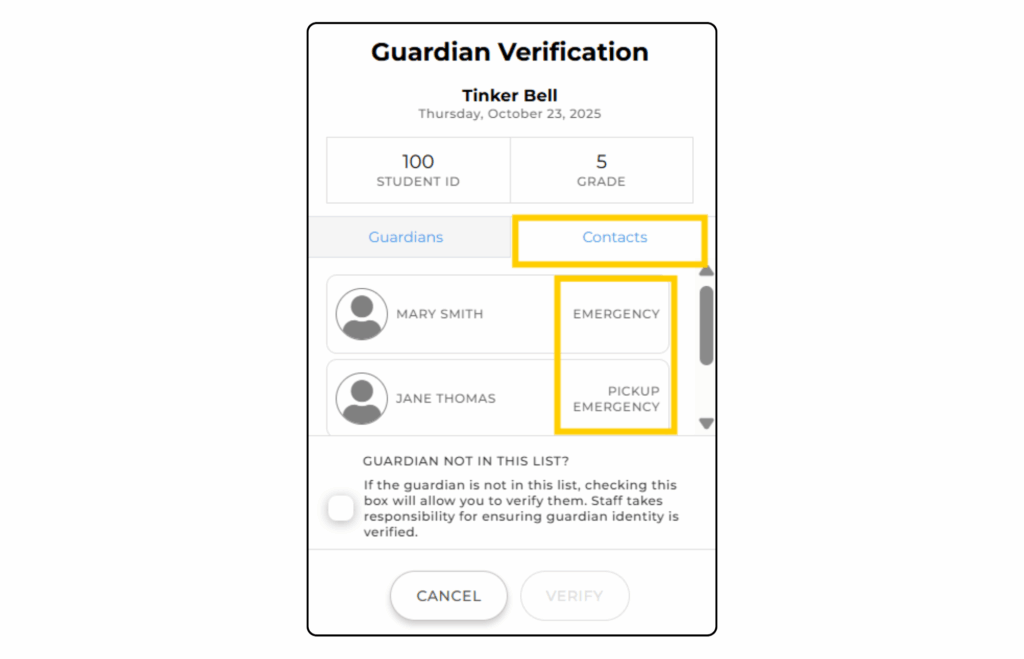 Dispatcher Guardian Verification