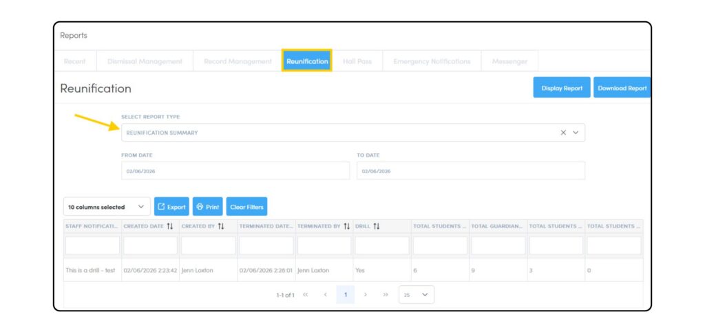 Reunification Reports
