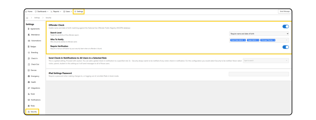 Visitu Offender Check