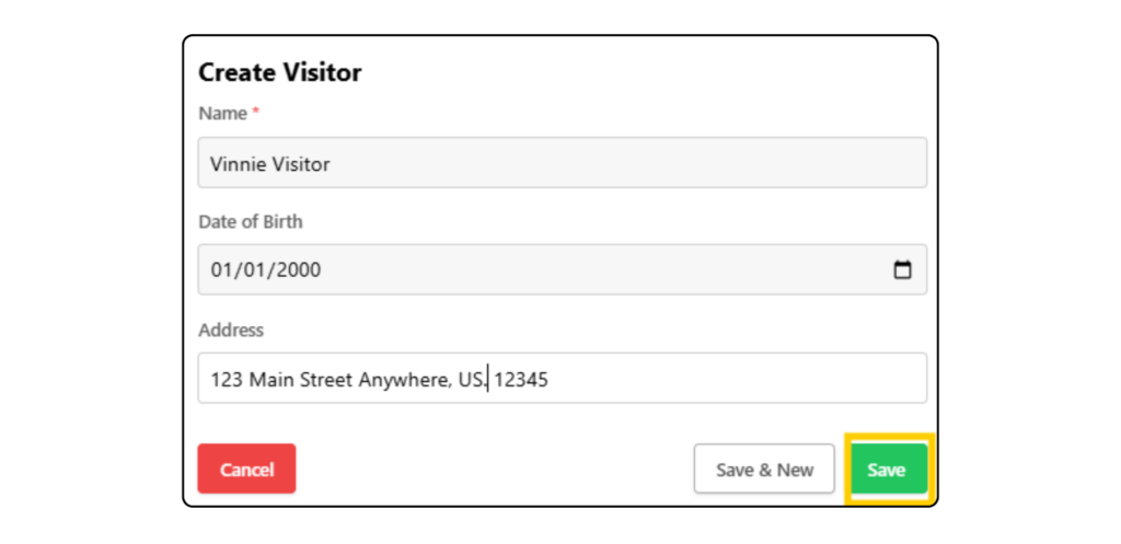 Visitu Create Visitor
