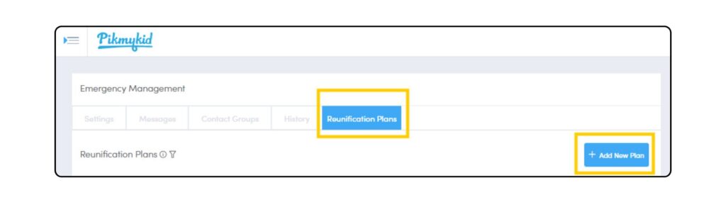 Emergency Reunification Plans