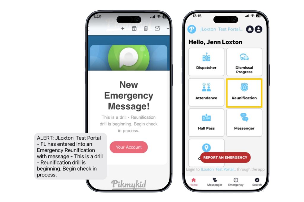 Emergency Reunification Message