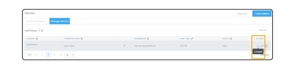 Managing Hall Passes
