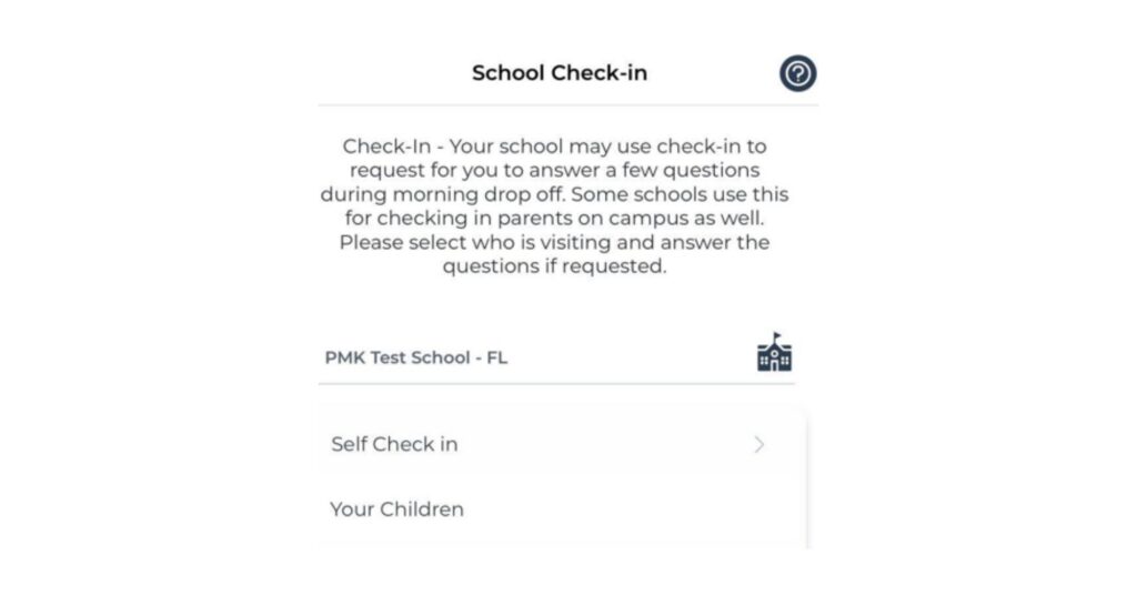 School Check In