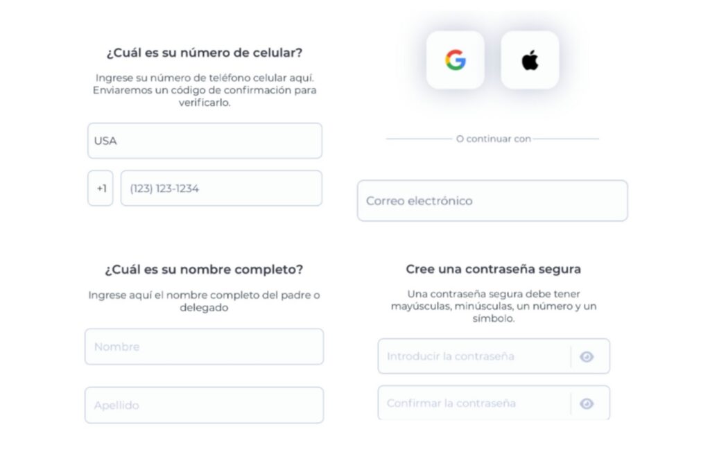 Register for the Parent App